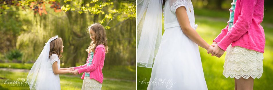 easton ct family photographer sisters holding hands 