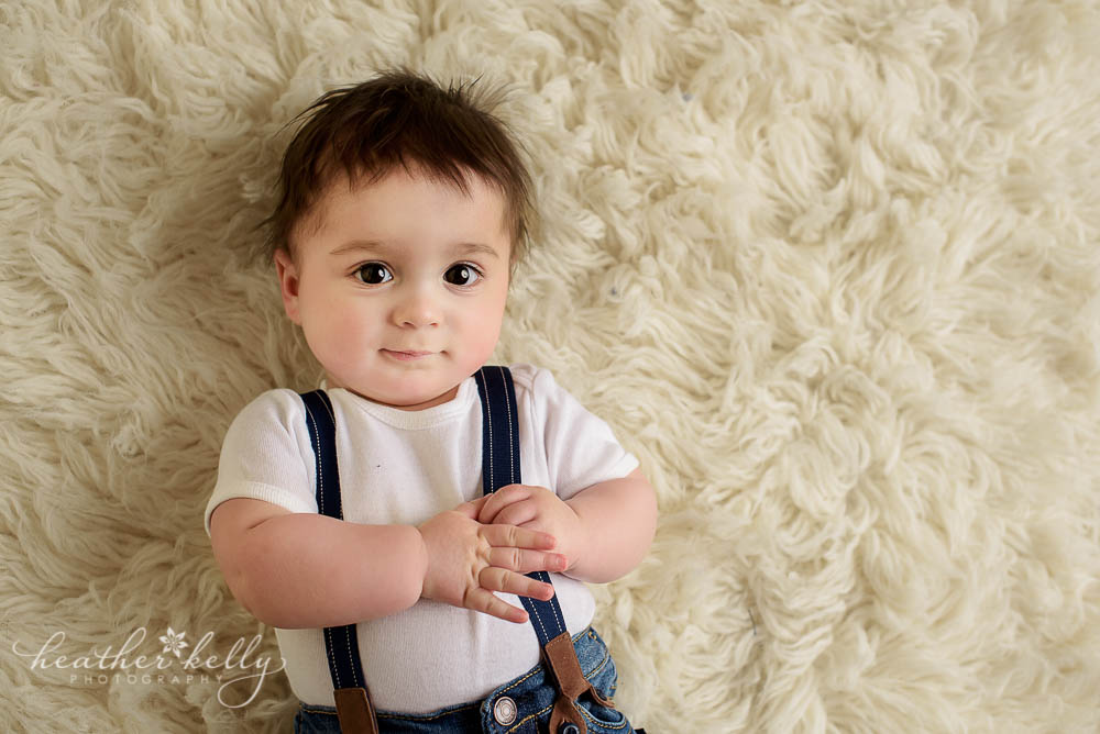adorable 6 month baby boy photo monroe baby photos ct photographer