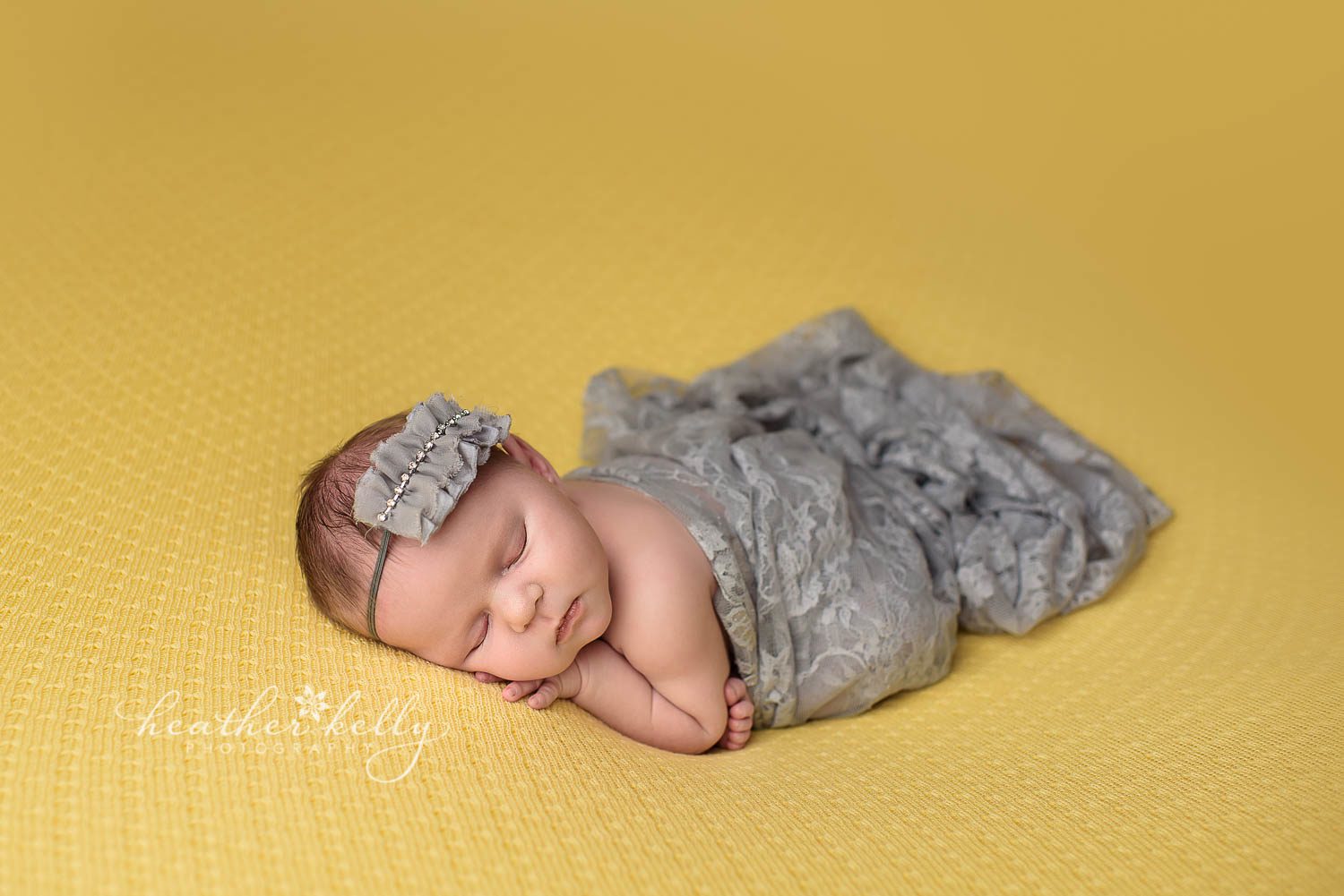 newborn photography yellow and gray.  easton newborn photos. ct newborn photography by heather kelly photography. 