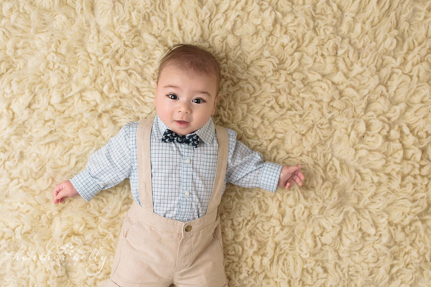 baby boy in suspenders photo. sandy hook ct baby photography