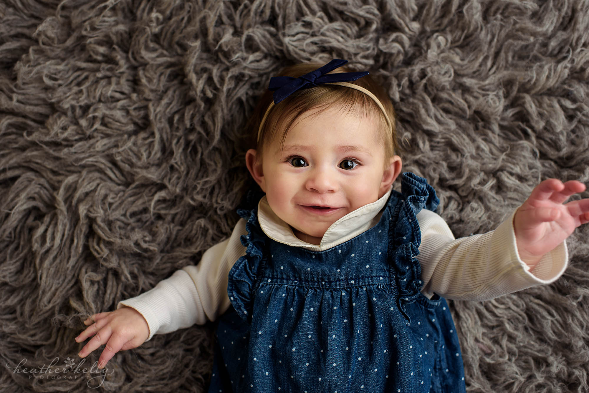 6 month photo shoot. monroe baby photography.