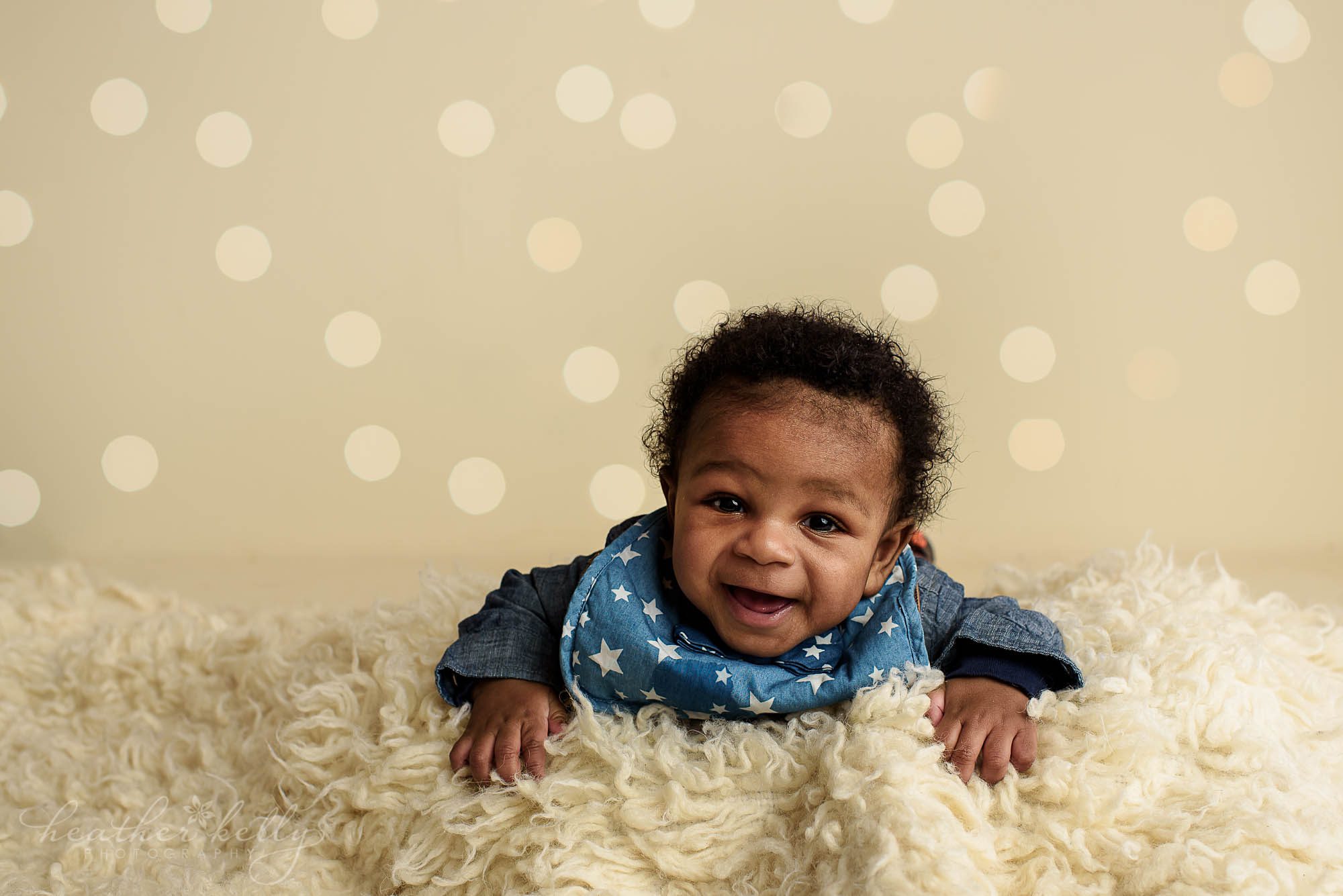 4 month baby boy twinkle lights new fairfield baby photography