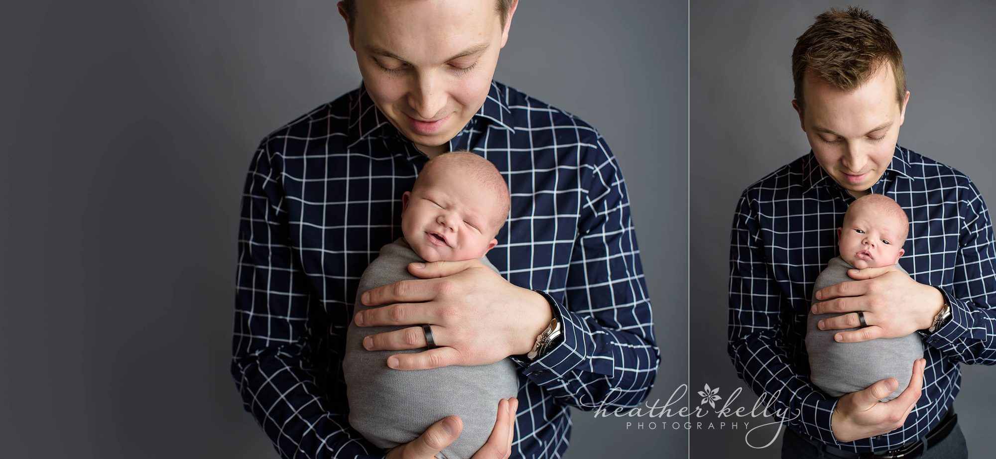 newborn with dad. newington ct newborn photography