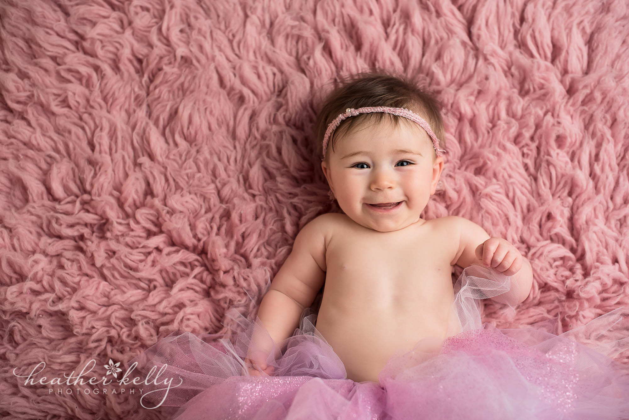 baby girl wearing pink tutu ridgefield baby ct