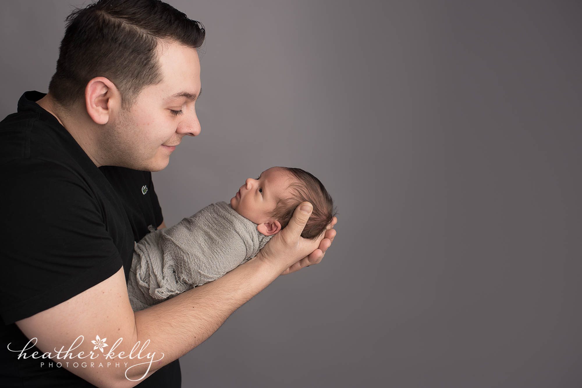 dad and newborn photography ct