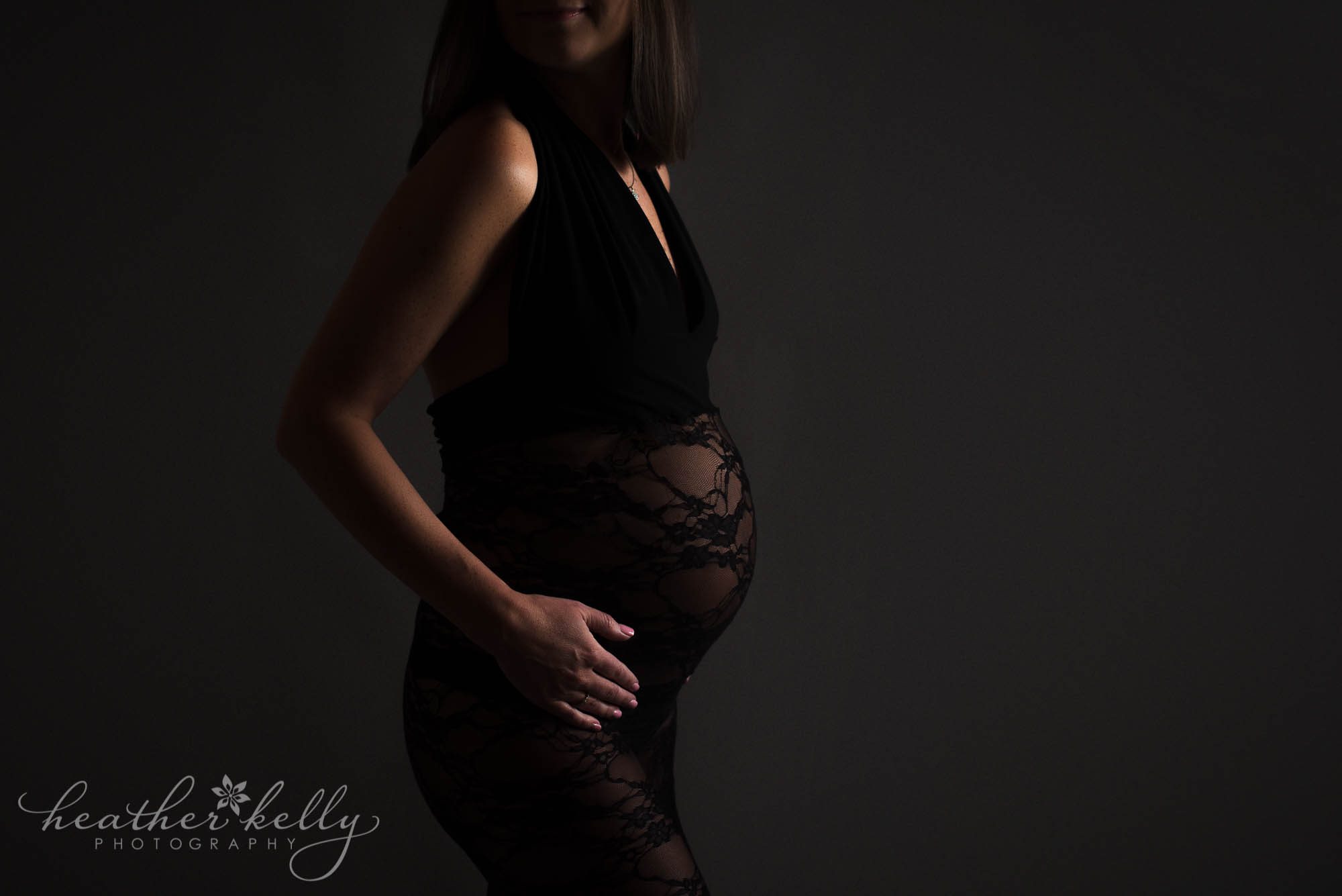 low key maternity photography ct
